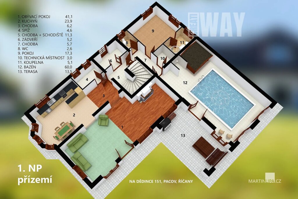 RD Na Dědince, Pacov, Říčany (V)