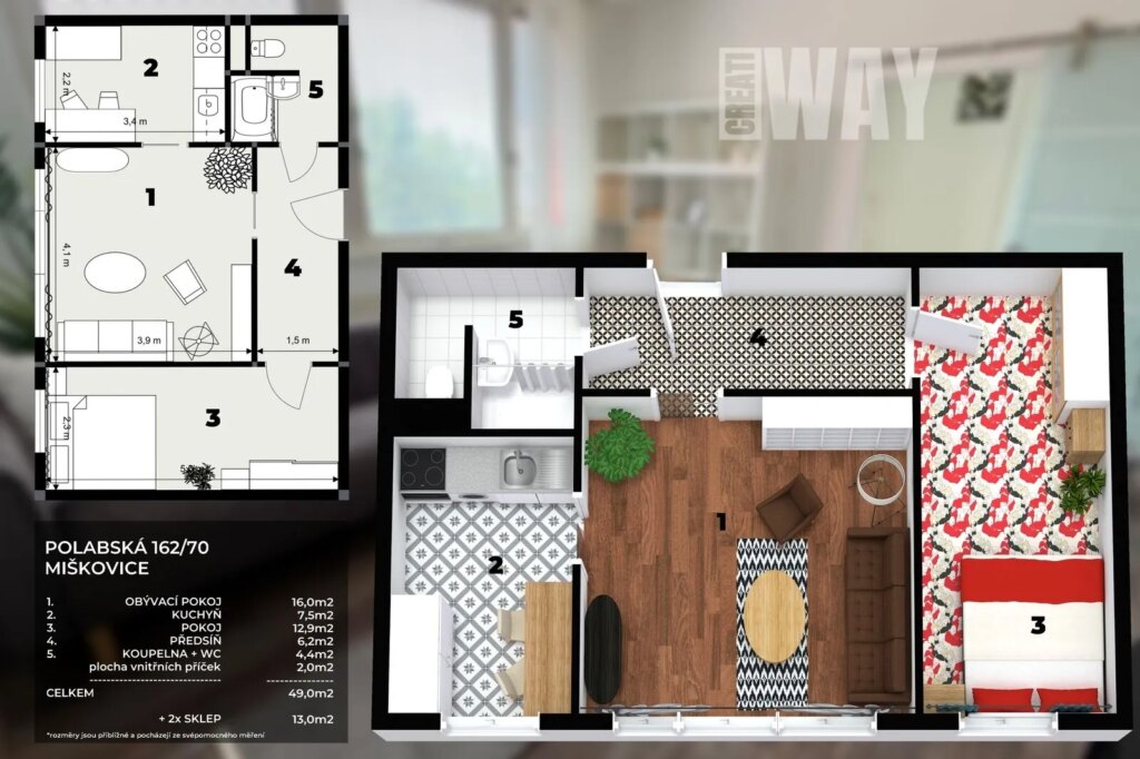 Polabská 162/70 2+1
