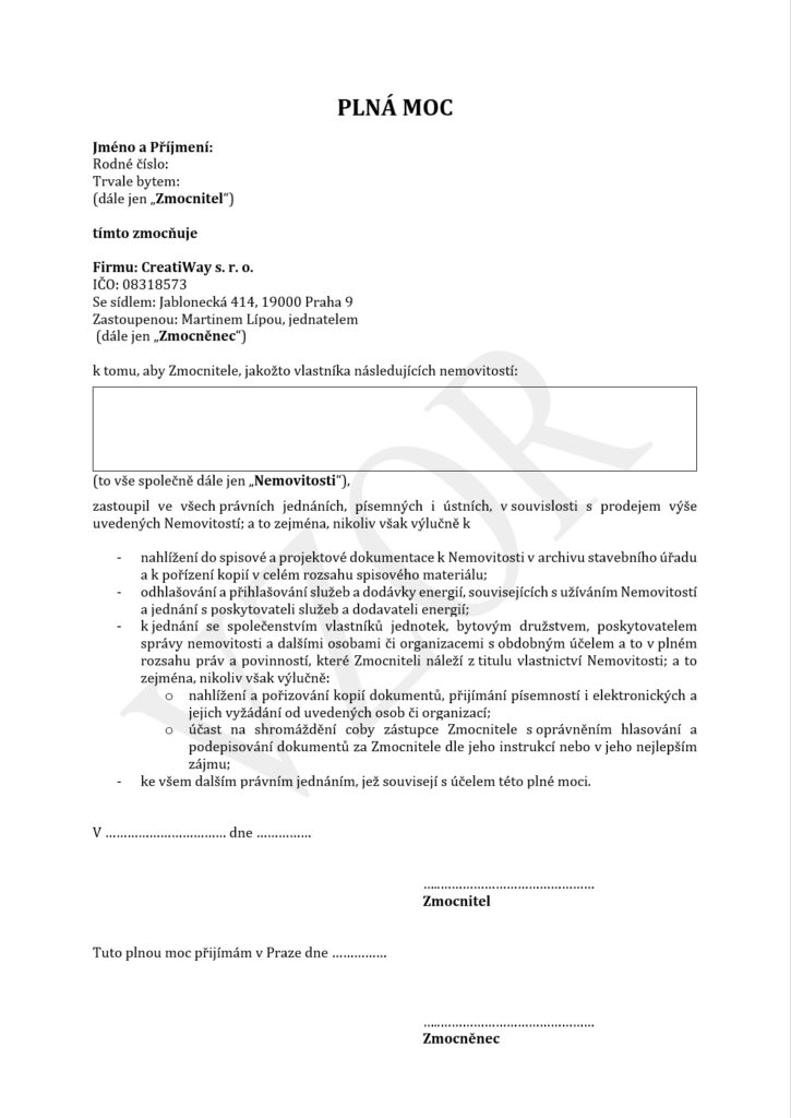 Jaké dokumenty po vás budu chtít při prodeji (a jaké si opatřím sám)