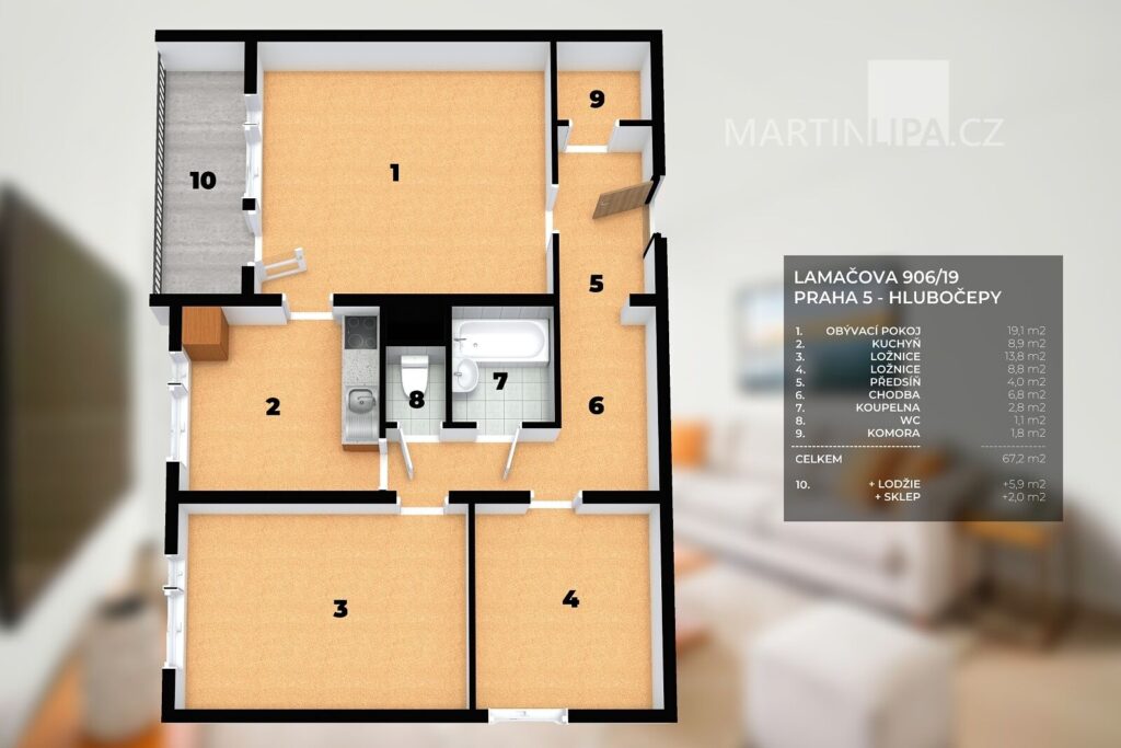 3+1 v původním zachovalém stavu