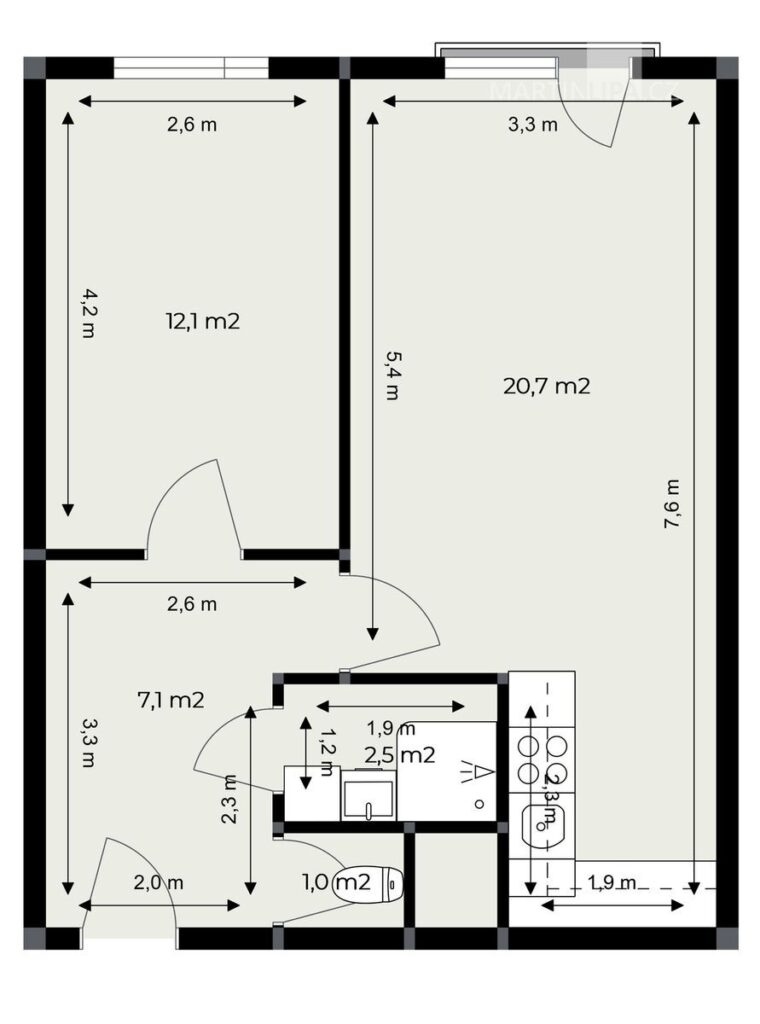 2kk Famfulíkova 1134/12, Praha